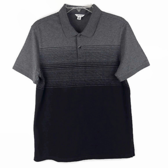 Calvin Klein Color Block Polo Size Medium - Picture 1 of 8